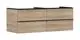 Hansgrohe-HG-Xelu-Q-Waschtischunterschrank-Eiche-Natur-1360-550-mit-4-Schubkaesten-fuer-Konsolen-mit-Aufsatzwaschtisch-Mattschwarz-54088670 gallery number 1